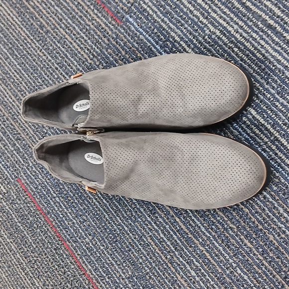 New Dr. Scholl's Whoa slip-on wedge loafer in grey microsuede. SIZE 9 - Picture 3 of 9